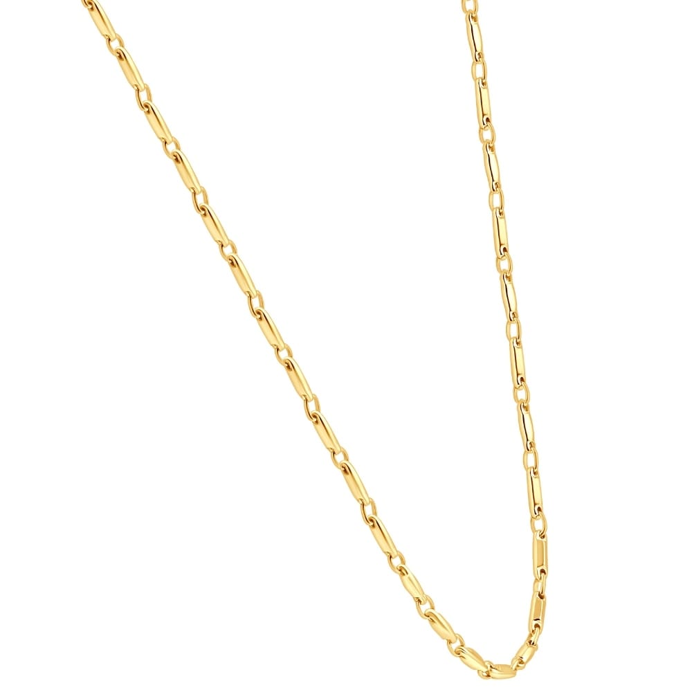 Bliss Diamond Yellow Gold Women's 24" Chain Necklace 8.50 Grams 2.5mm Thick