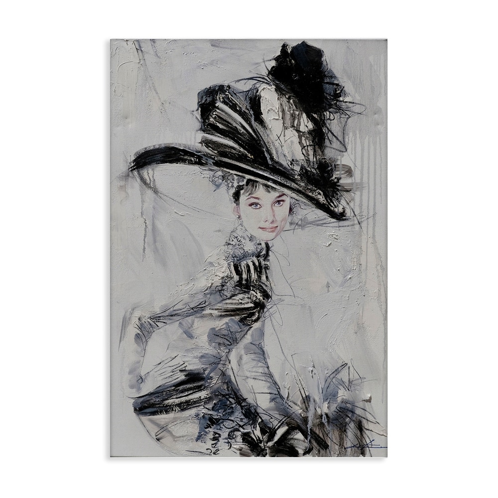 Stupell Abstract Sophisticated Audrey Canvas Wall Art Design By Lucille Lee