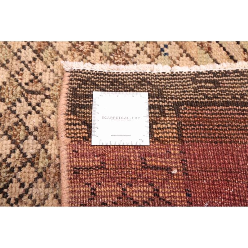 ECARPETGALLERY Hand-knotted Antalya Vintage Beige Wool Rug - 3'10 x 12'8