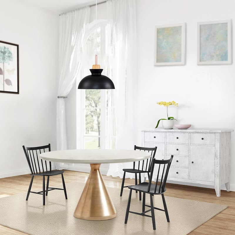 1-Light 11 in. Modern Bowl Dome Pendant Kitchen Island Lighting