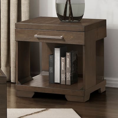 Sinclair Rectangular Wood End Table