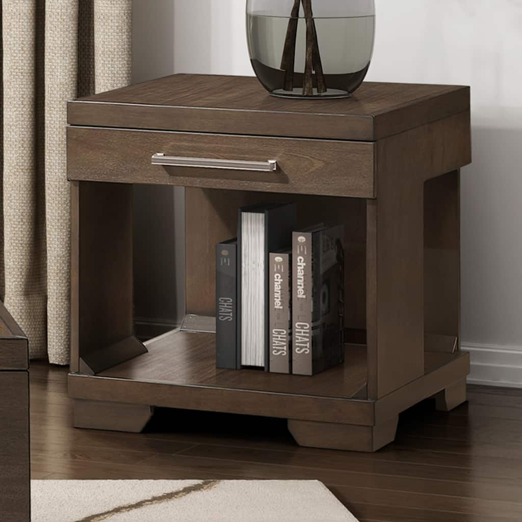 Sinclair Rectangular Wood End Table