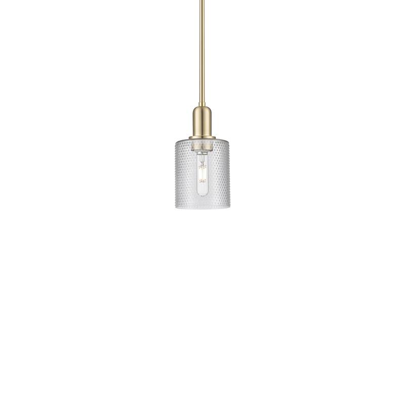 Innovations Lighting 716-1S-10-5 Cobbleskill Pendant Cobbleskill 5" - Champagne Bronze / Clear
