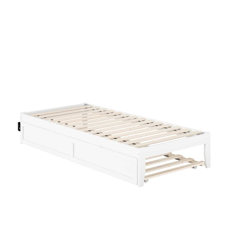 Colorado Bed with USB Turbo Charger and Twin Extra Long Trundle