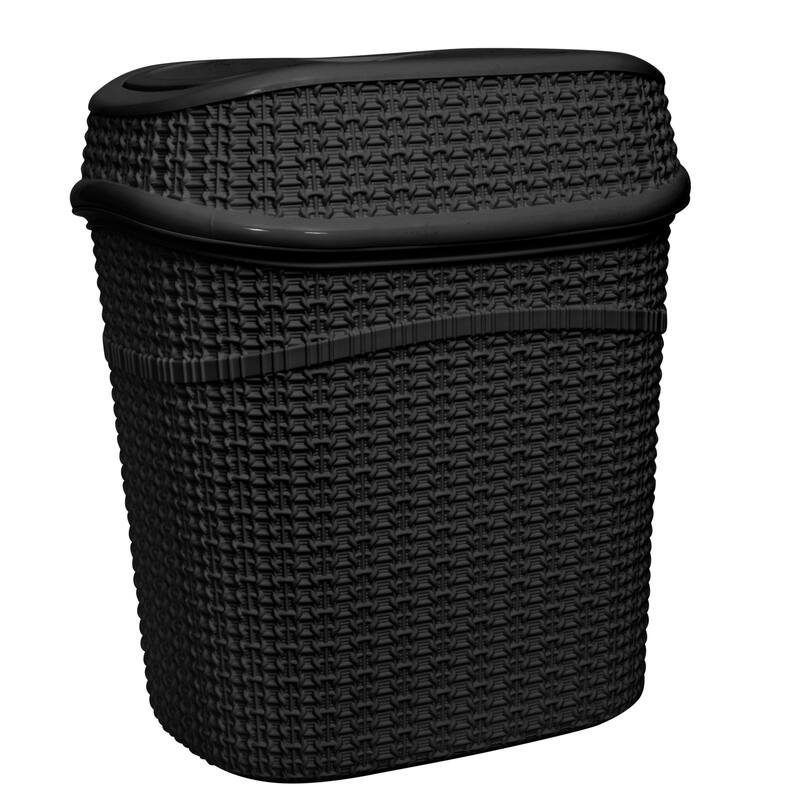 Bath Bliss 9.5 Liter Sailor Knot Swing Top Waste Bin