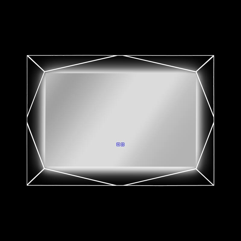 Frameless Back Lit LED Mirror - Silver
