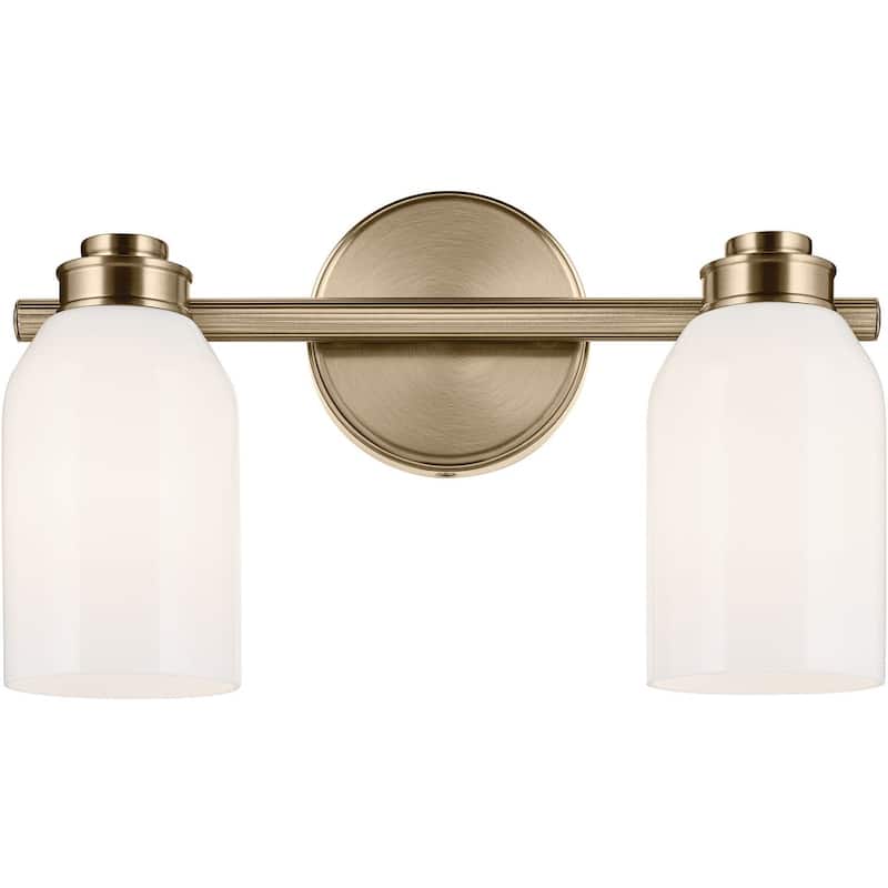 Kichler 55201 Shae 2 Light 15" Wide Vanity Light with Glossy White