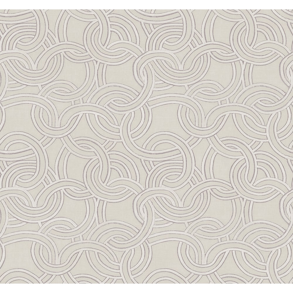 Seabrook Designs Janina Chain Geometric Unpasted Wallpaper