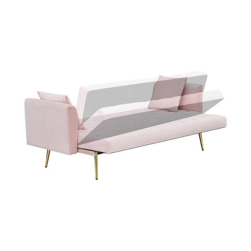 71" Convertible Double Folding Living Room Sofa Bed