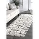 preview thumbnail 22 of 23, Nuloom Vine Swirls Shag Area Rug 2'8" x 8' Runner - Beige