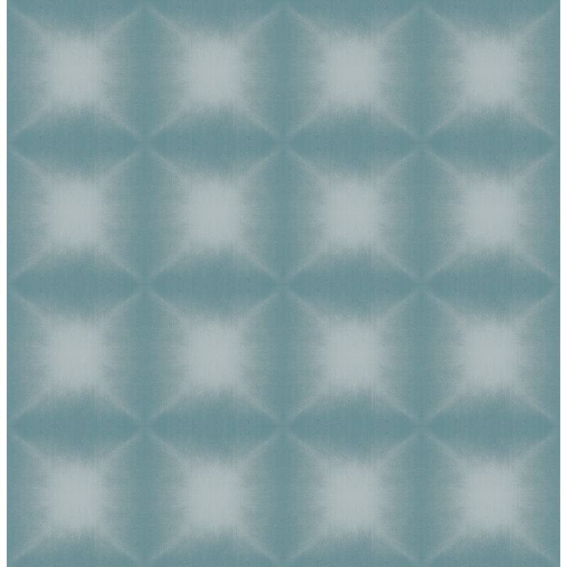 Kenneth James Echo Teal Geometric Wallpaper - 20.5in x 396in x 0.025in