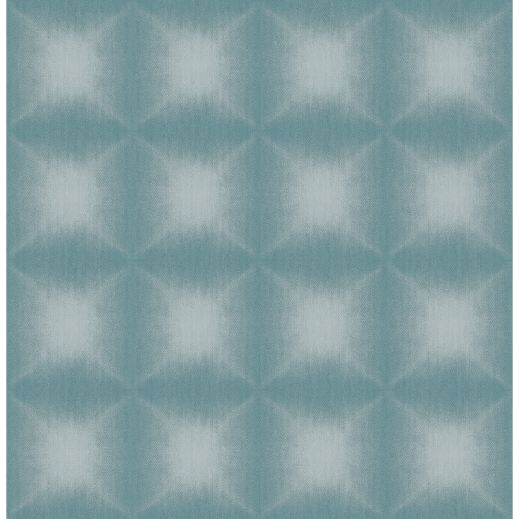 Kenneth James Echo Teal Geometric Wallpaper - 20.5in x 396in x 0.025in