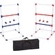 preview thumbnail 1 of 3, Ladder Toss Outdoor Lawn Game Set with Soft Carrying Case, 2 Count - Blue,Red