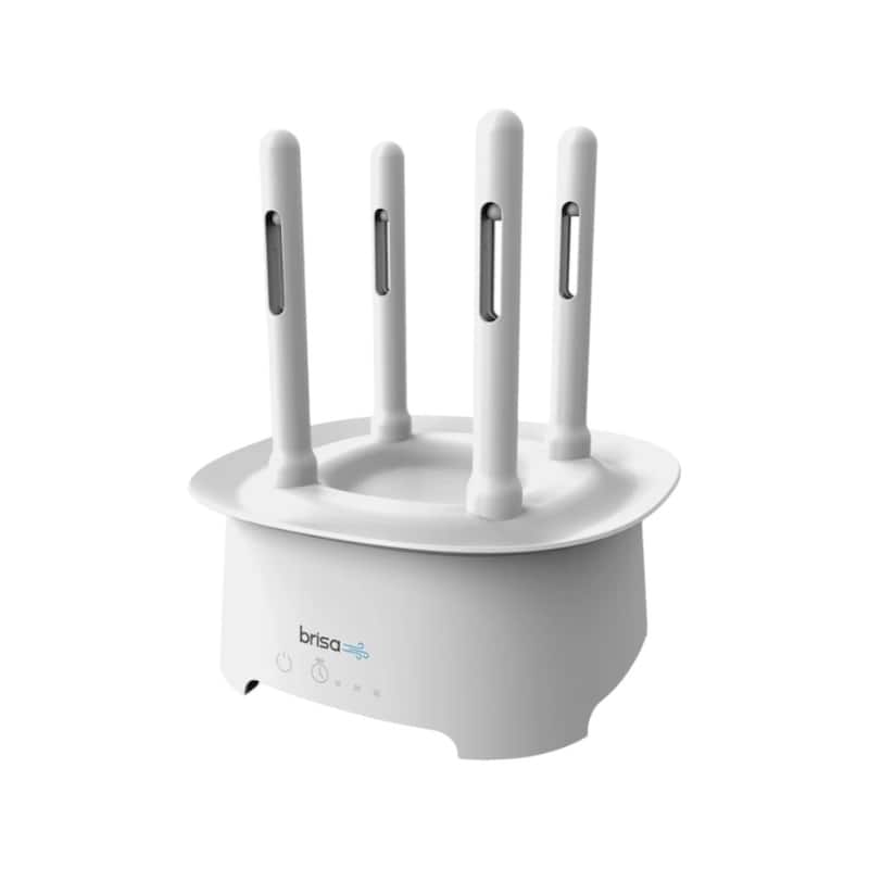 9" Brisa White Powered Drying Rack - 9.00 in. x 12.00 in. x 9.00 in.