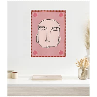 Kate and Laurel Sylvie Under The Sun 1 Framed Canvas by Shatha Al Dafai