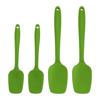 4 Pcs Silicone Heat Resistant Non-scratch Turners Non Sticky Spatula
