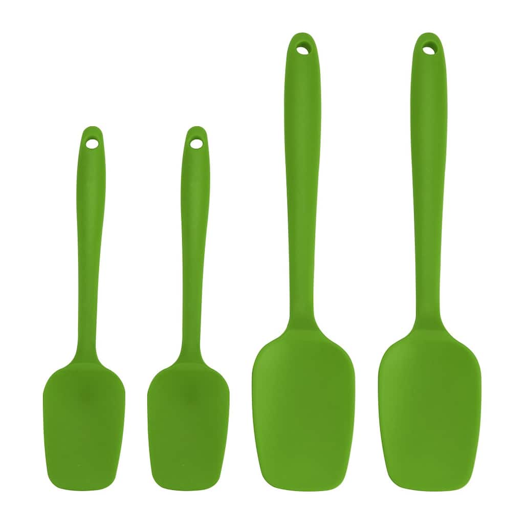 4 Pcs Silicone Heat Resistant Non-scratch Turners Non Sticky Spatula