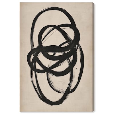 Beige Black I Canvas by Art Remedy, Gallery Wrapped