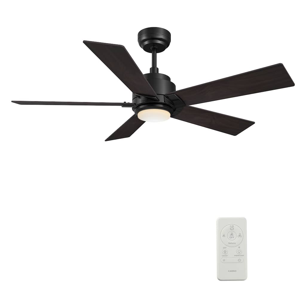 CARRO Joule 48" Smart Ceiling Fan with Light and Remote-Downrod
