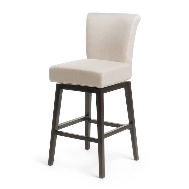 30.75 Inch Swivel Height Bar Stools, wood Frame,fabric Sponge cushion and Upholstered Barstools