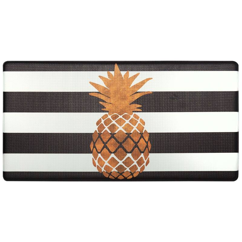 Nicole Miller Cook N Comfort Kitchen Mat - 20"x39" - Gold Pineapple
