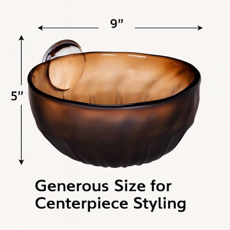Aria Home Decorative Glass Centerpiece Bowl for Table Décor