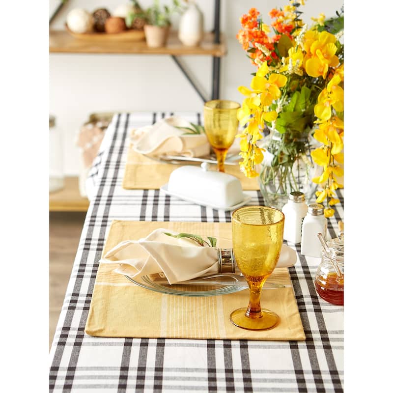 DII Honey Gold Check Placemat (Set of 6)
