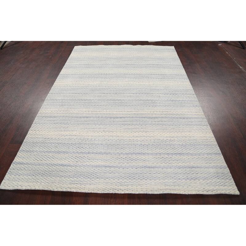Geometric Modern Moroccan Oriental Foyer Area Rug Wool Hand-knotted - 5'3" x 7'8"