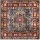 preview thumbnail 4 of 20, SAFAVIEH Bijar Albertine Traditional Oriental Distressed Rug 6'7" Square - Brown/Royal - Square