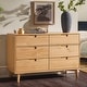 preview thumbnail 17 of 72, Walker Edison Gammelstaden Mid-Century Solid Wood 6-Drawer Dresser