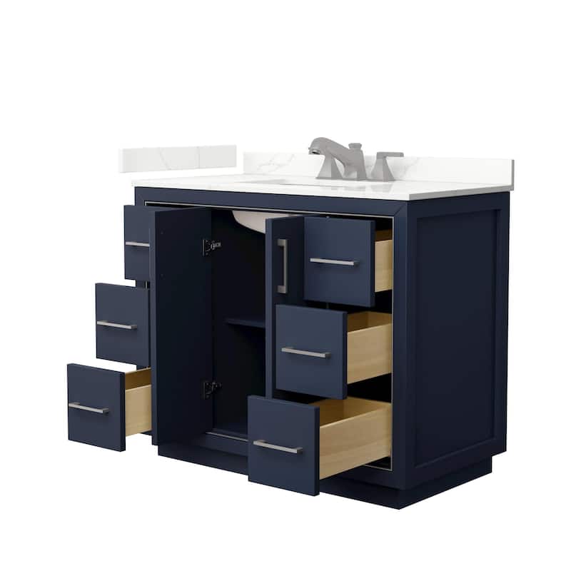 Wyndham Collection WCF111142S-QTZ-US3MXX Icon 42" Free Standing Single