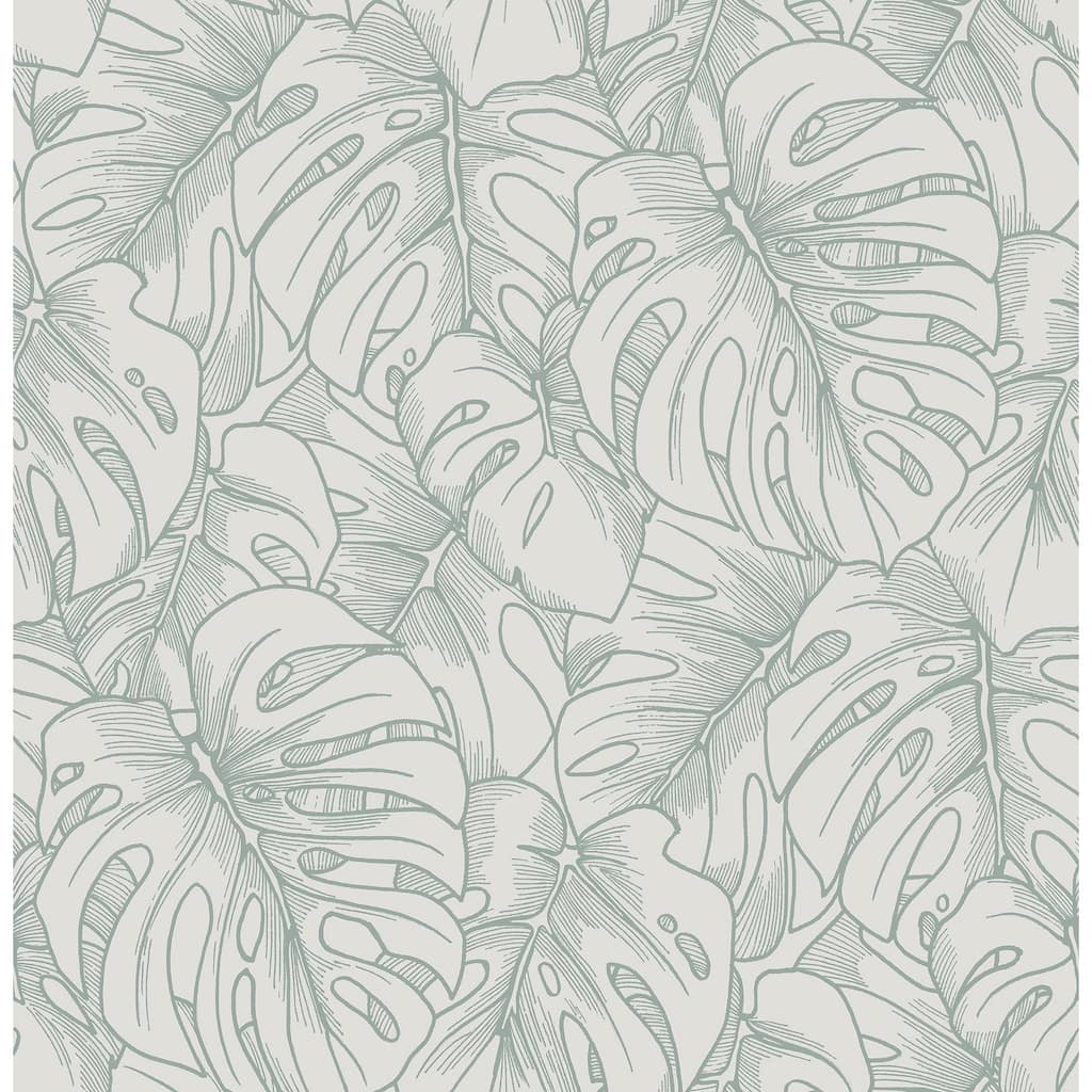 Scott Living Balboa Olive Botanical Wallpaper