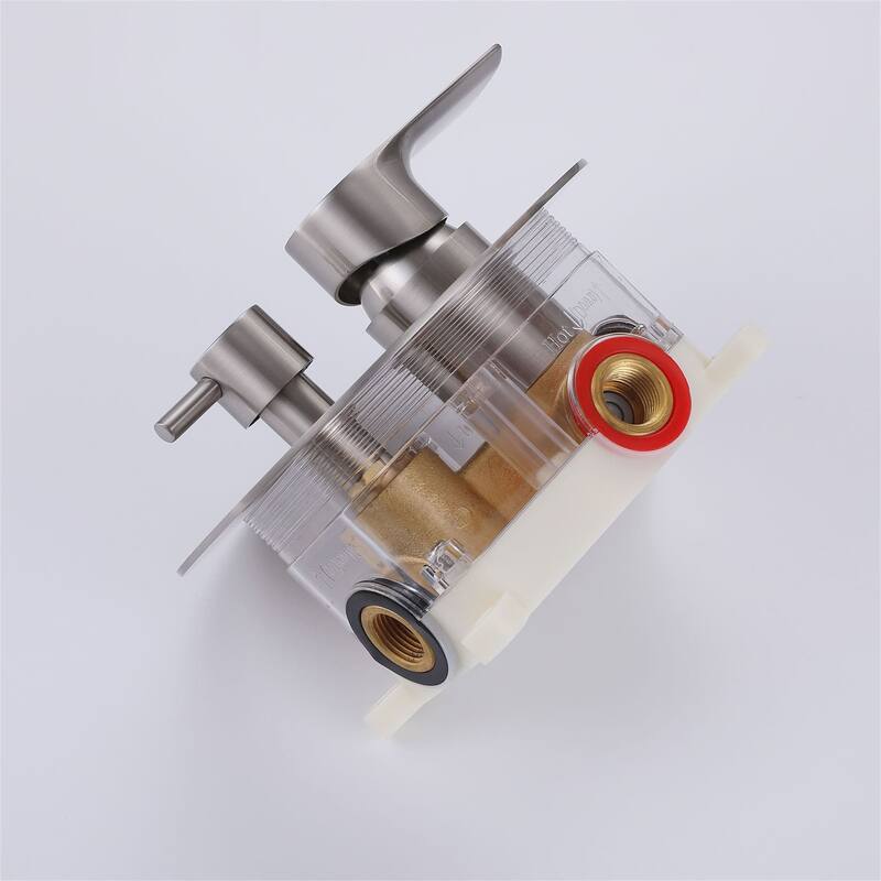 Wall Mount Shower Faucet with Hand Shower 9.84 Inch Shower System with Pressure Balance Valve