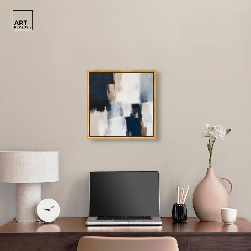 Blue Mood Depth II Canvas by Art Remedy
