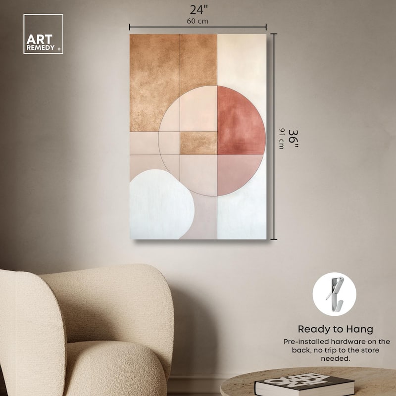 Modernist Circles II Canvas by Art Remedy, Gallery Wrapped