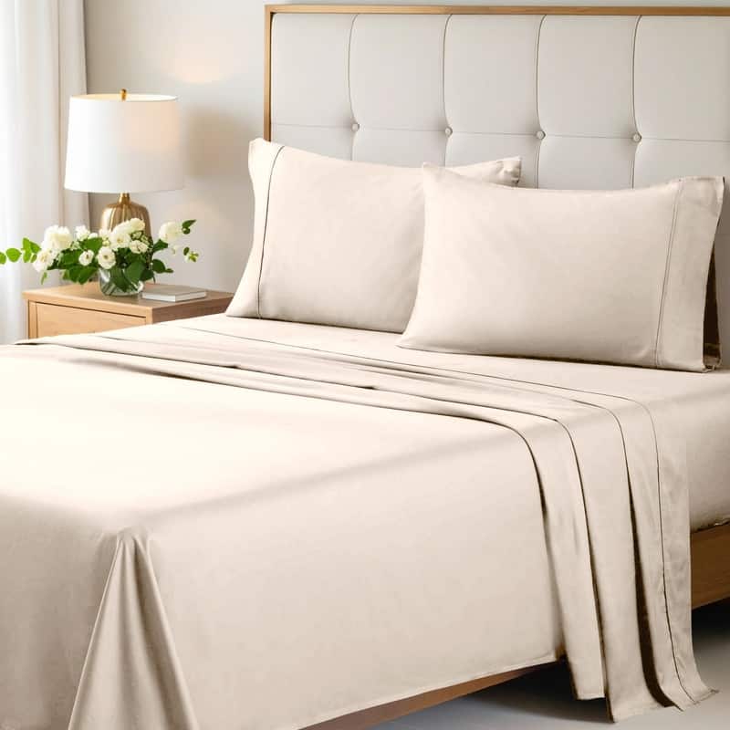 Superior Egyptian Cotton 700 Thread Count Eco-Friendly Solid Sheet Set