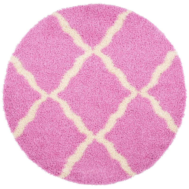 SAFAVIEH Dallas Shag Hacer Trellis 1.5-inch Thick Rug
