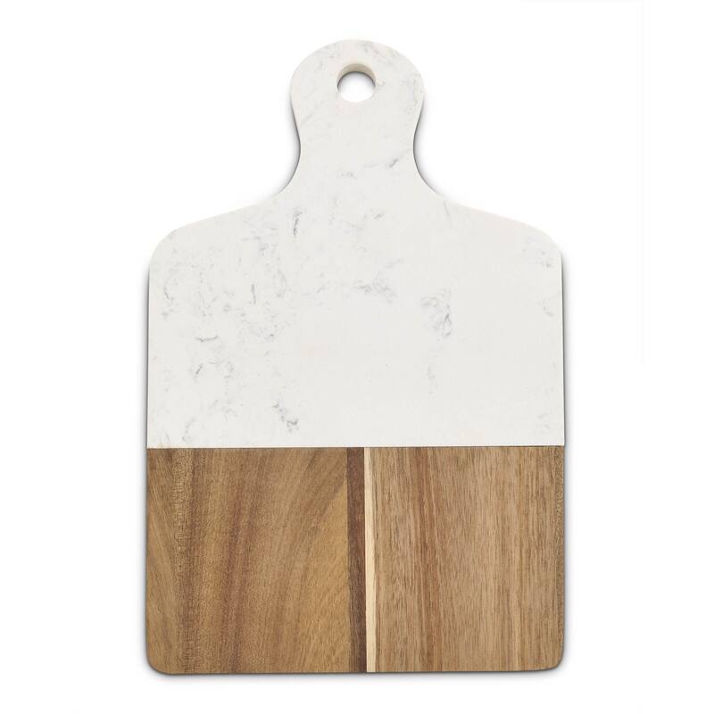 Maison du Fromage Charcuterie Cheese Board, Cultured Marble and Wood, Rectangular