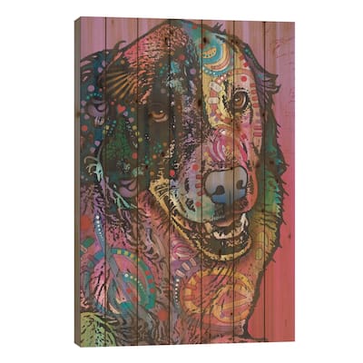 Splatter Print On Wood by Dean Russo - Multi-Color