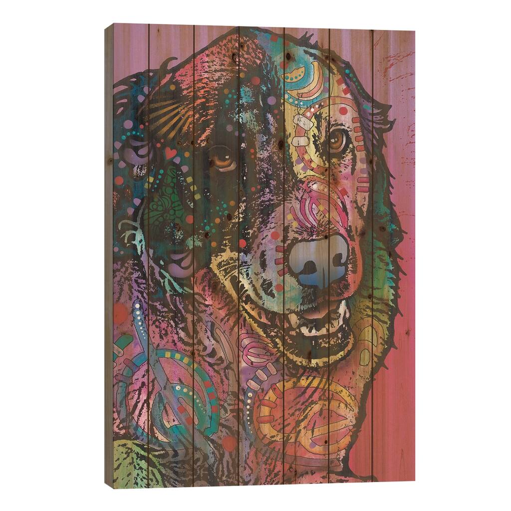 Splatter Print On Wood by Dean Russo - Multi-Color