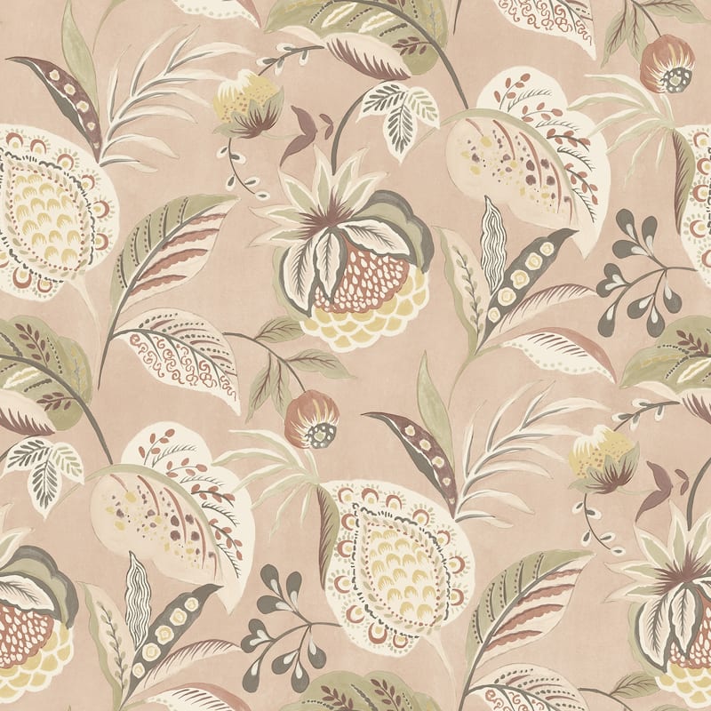 Chesapeake Bohemian Blush Jacobean Wallpaper