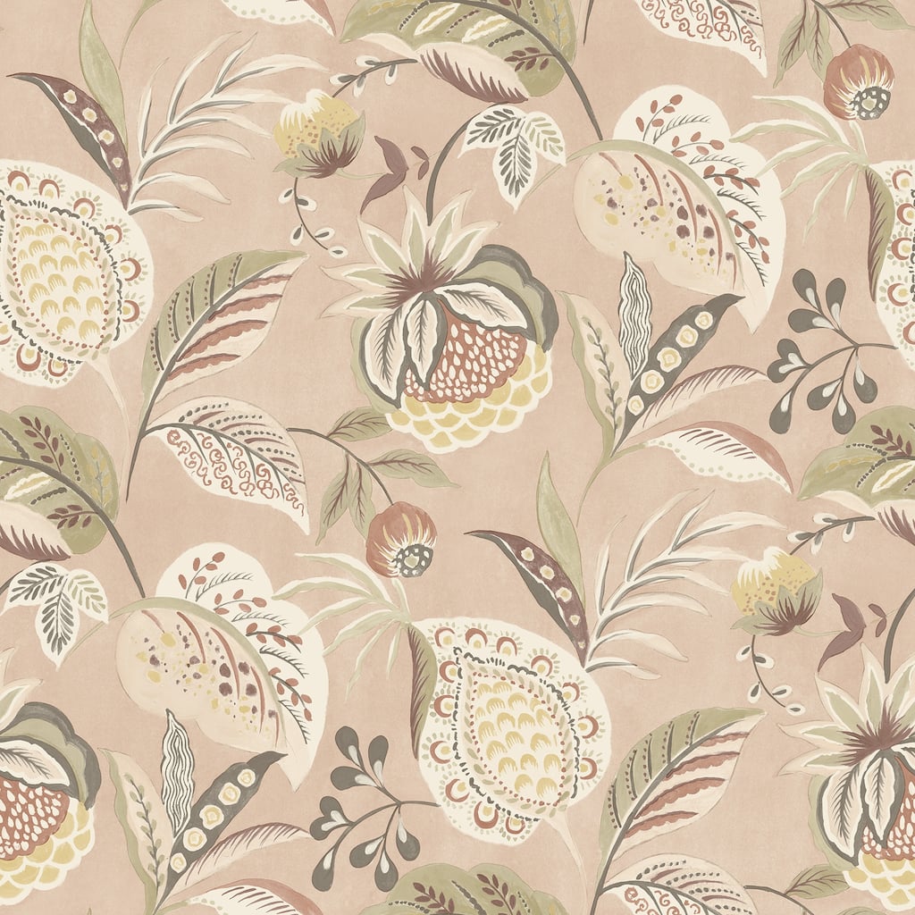 Chesapeake Bohemian Blush Jacobean Wallpaper