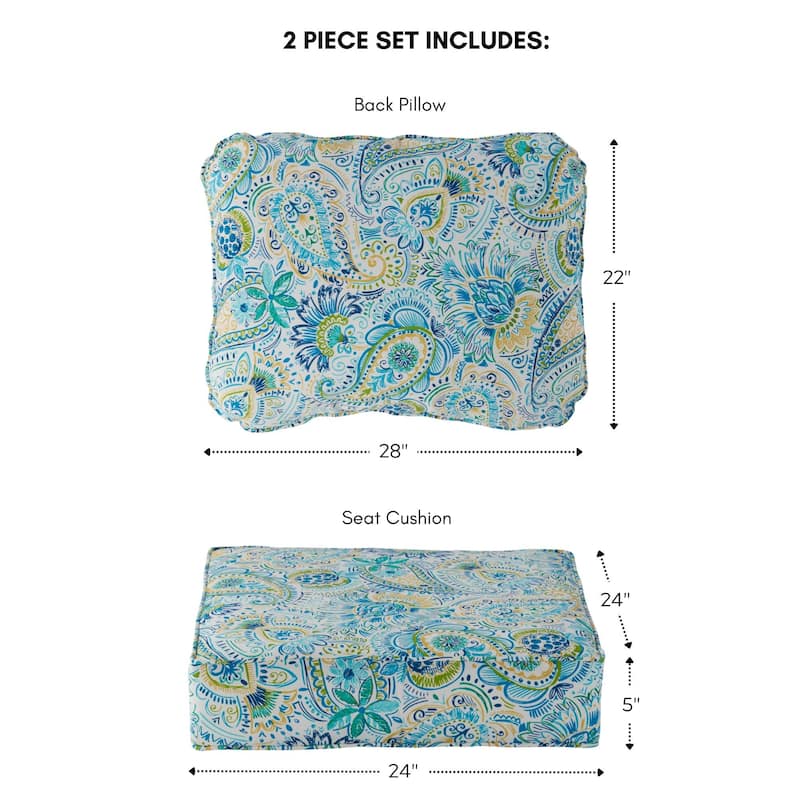 Premium Deep Seat Outdoor Cushion Set by Greendale Home Fashions (Cushions Only)