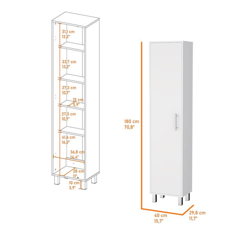 Storage Cabinet, Five Shelves
