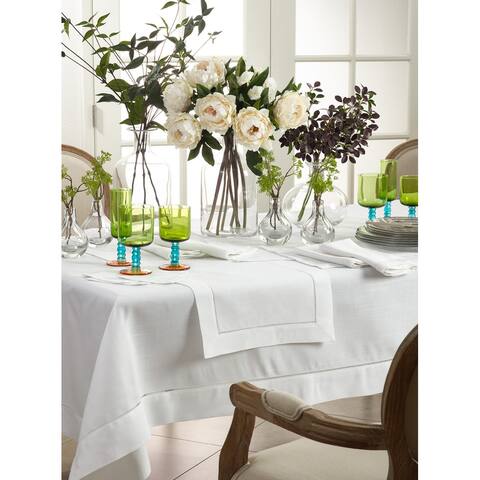 Table Runner With Hemstitched Border Design