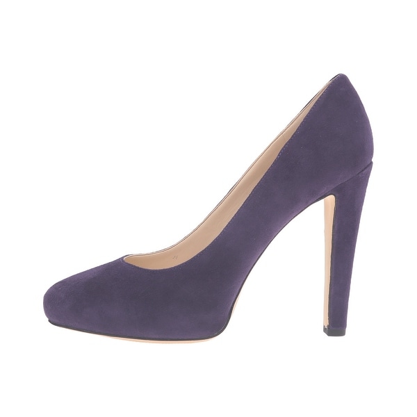 Nine West Womens Brielyn Leather Closed Toe Classic Pumps, Purple, Size 9.5