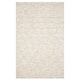 preview thumbnail 2 of 8, Thalia Scandinavian Textured Stripes Beige/ Ivory PET Yarn Area Rug