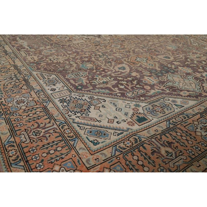 Tabriz Persian Vintage Area Rug Living Room Handmade Wool Carpet - 6'7" x 9'6"
