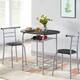 Yaheetech Modern Round Dining Table Set, 3 Piece Dining Room Sets