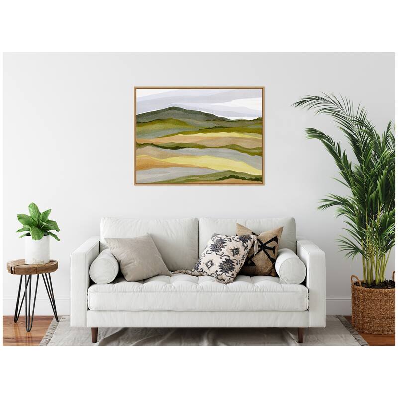 Kate and Laurel Sylvie Gentle Wilderness Framed Canvas by Nikita Jariwala